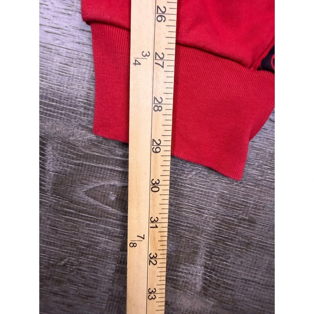 True Religion Mens Joggers Medium Red Chain Link Graphic Sweatpants